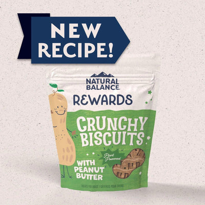 Natural Balance Peanut Butter Crunchy Biscuits Dog Treats - 227g - Dog Treats - Natural Balance - PetMax Canada