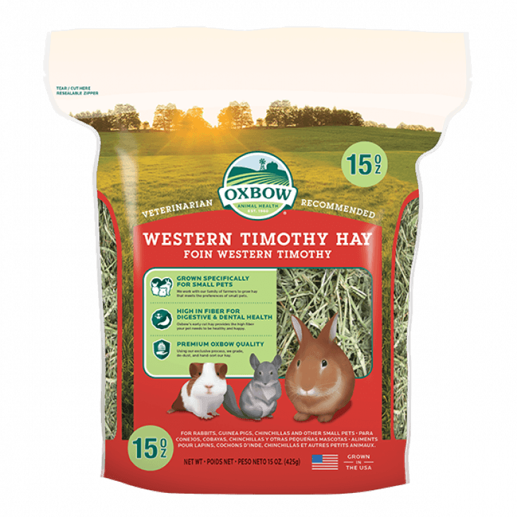 Oxbow Small Animal Health Western Timothy Hay - 1.15 Kg - Small Animal Dry Food - Oxbow - PetMax Canada