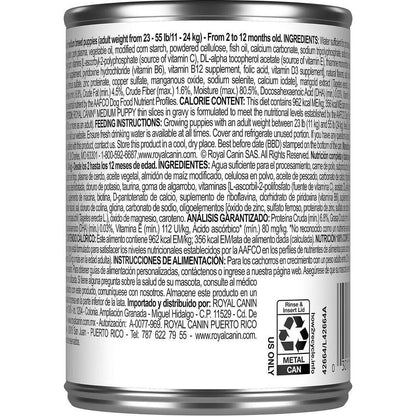 Royal Canin Medium Canned Puppy Food - 369g - Canned Dog Food - Royal Canin - PetMax Canada