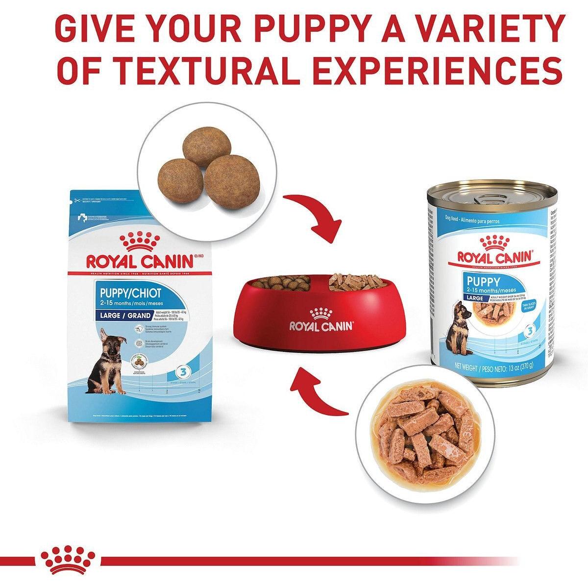 Royal Canin Large Canned Puppy Food  Canned Dog Food  | PetMax Canada