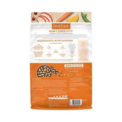 Instinct® Raw Longevity™ 20% Freeze-Dried Raw Meal Blend Grain-Free Recipe with Farm-Raised Rabbit for Dogs - 1.7 Kg - Dog Food - Instinct - PetMax Canada