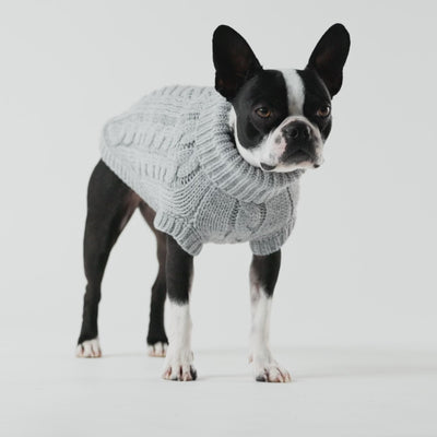 GF Pet Chalet Sweater Grey For Dogs