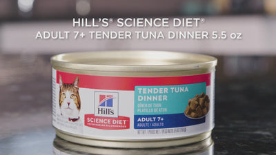 Hill's Science Diet Canned Cat Food Tender Dinners Tuna 7+