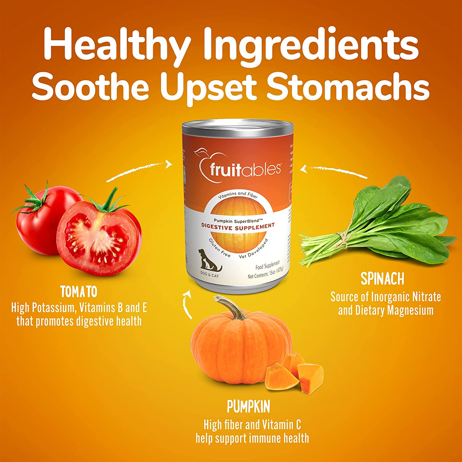 Fruitables Digestive Supplement Pumpkin  Canned Dog Food  | PetMax Canada