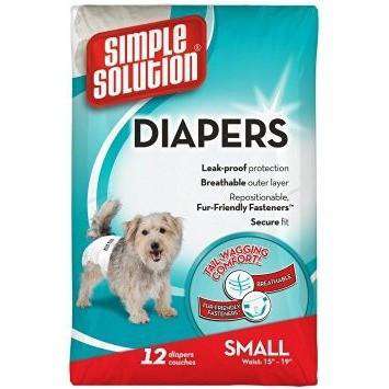 Simple Solution Disposable Diapers Small Training Products Small | PetMax Canada
