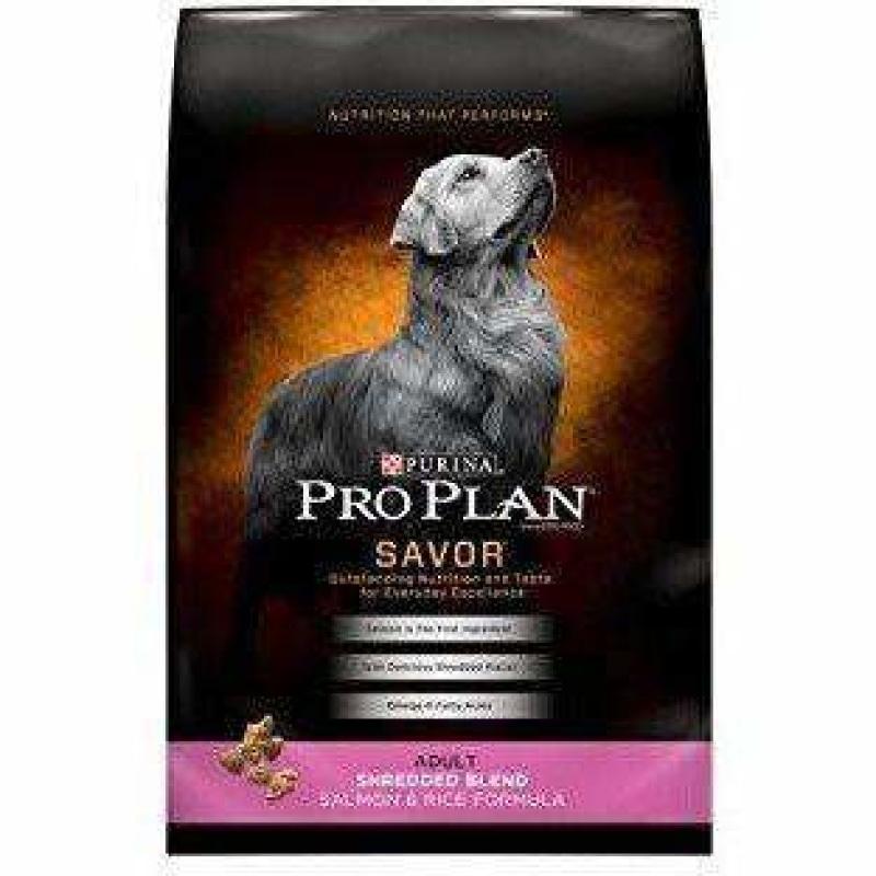 Purina Pro Plan High Protein Dog Food With Probiotics for Dogs Shredded Blend Salmon & Rice Formula  Dog Food  | PetMax Canada