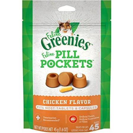 Greenies Pill Pocket Chicken For Cats 45g Cat Health Care 45g | PetMax Canada