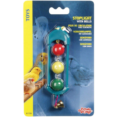 Living World Classic Heart Stoplight With Bells  Bird Toys  | PetMax Canada