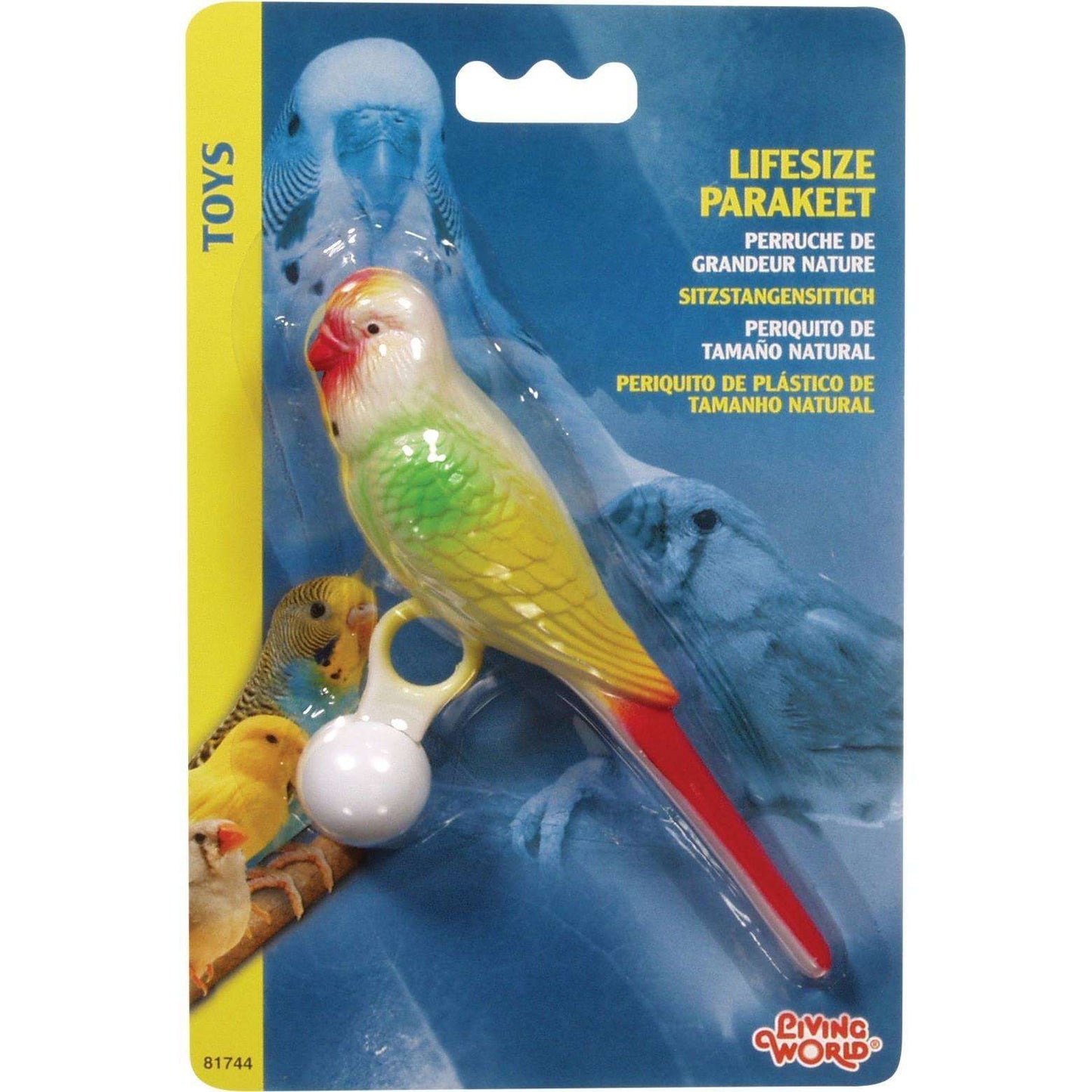 Living World Lifesize Perch Parakeet  Bird Toys  | PetMax Canada