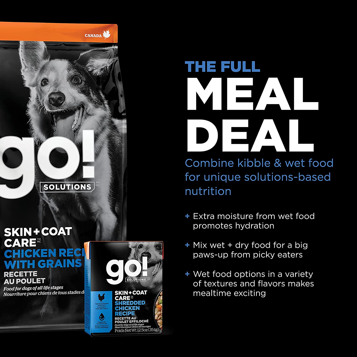 GO! SKIN + COAT CARE Chicken Recipe for dogs  Dog Food  | PetMax Canada