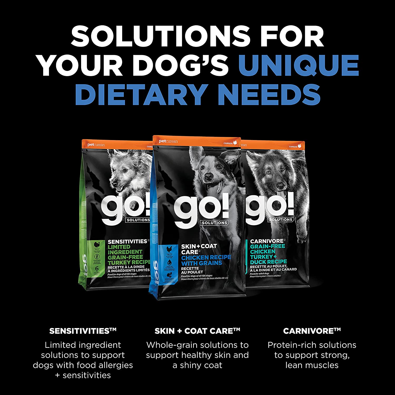 GO! SKIN + COAT CARE Chicken Recipe for dogs  Dog Food  | PetMax Canada