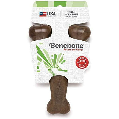 Benebone Wishbone Bacon - Small - Nylon - Benebone - PetMax Canada