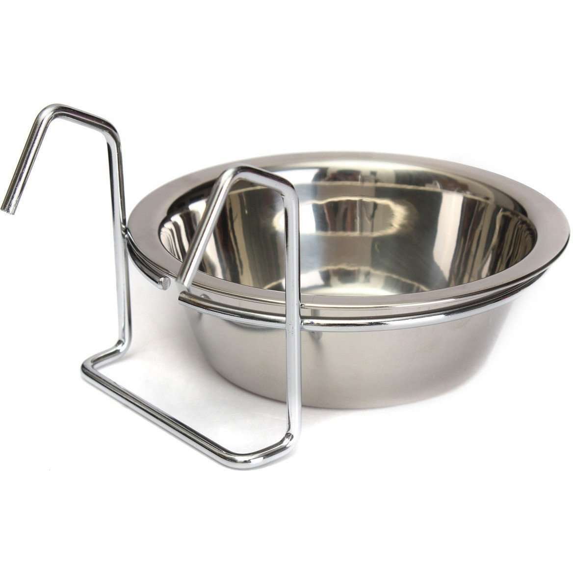 Bird Coop Cup Stainless Steel  Bird Dishes  | PetMax Canada