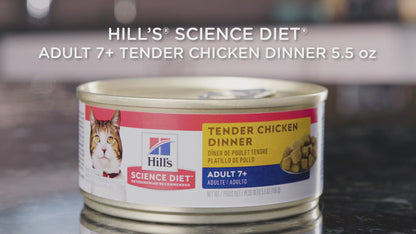 Hill's Science Diet Nourriture en Conserve pour Chats Tender Dinners Adulte Poulet 7+ 
