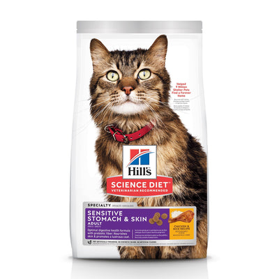 Hill's® Science Diet® Adult Sensitive Stomach & Skin dry cat food  Cat Food  | PetMax Canada
