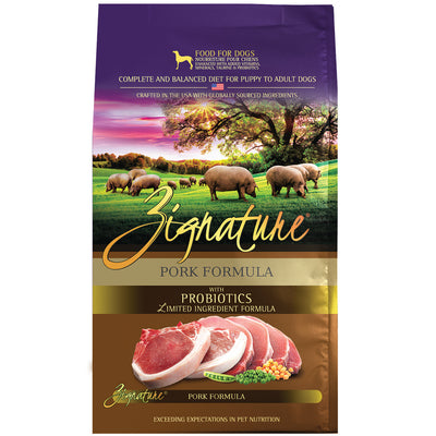 Zignature Limited Ingredient Formula Pork  Dog Food  | PetMax Canada