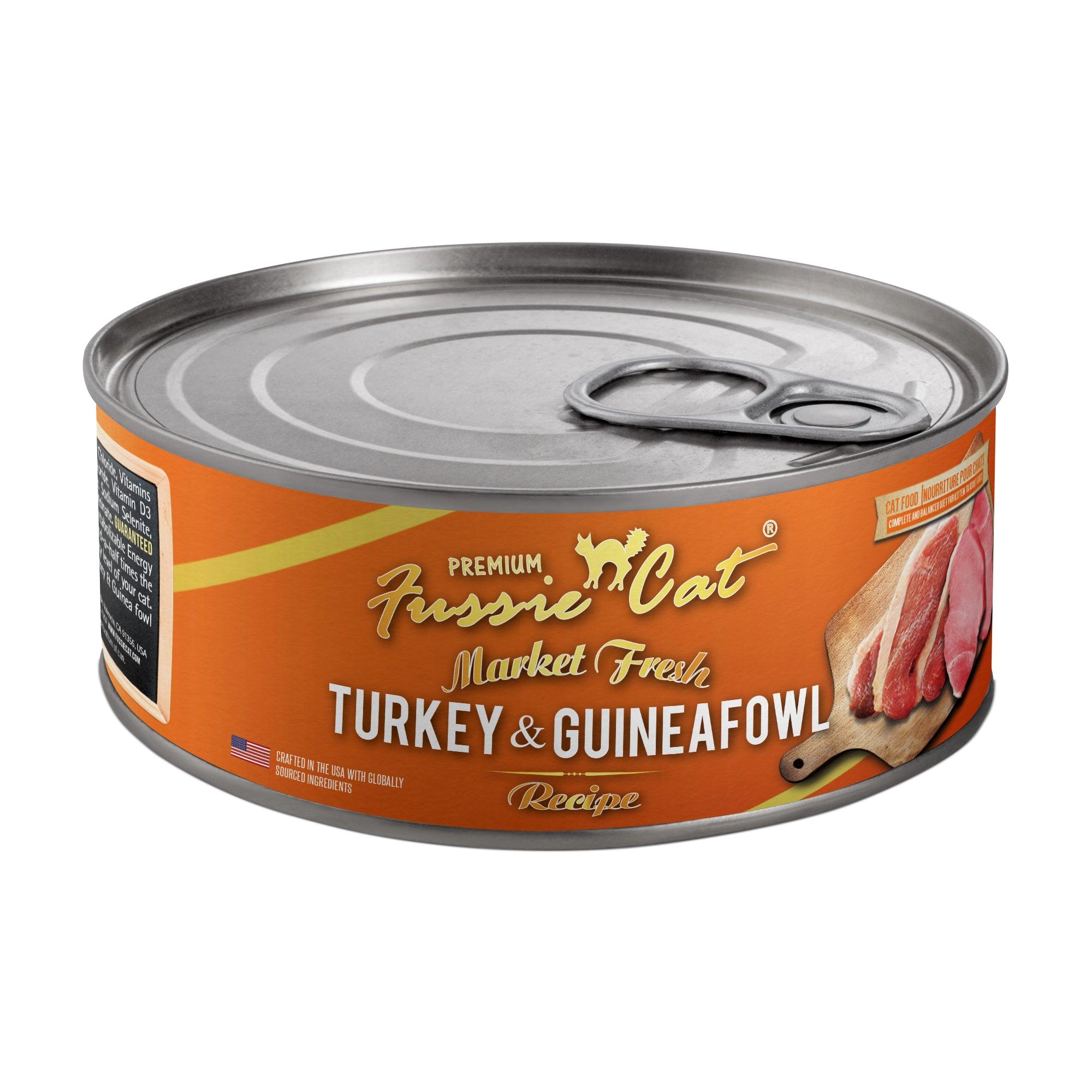 Fussie Market Fresh Turkey & Guinea Fowl Canned Cat Food - 156g - Canned Cat Food - Fussie Cat - PetMax Canada