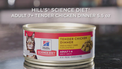 Hill's Science Diet Nourriture en conserve pour chat Tender Dinners Adulte Poulet