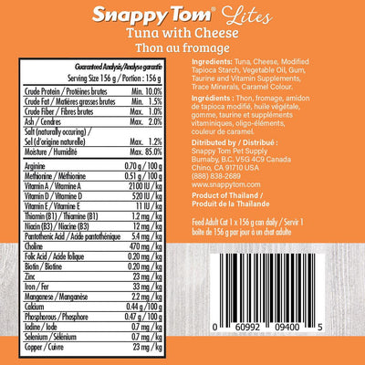 Snappy Tom Wet Cat Food Lites Tuna With Cheese - 85g - Canned Cat Food - Snappy Tom - PetMax Canada
