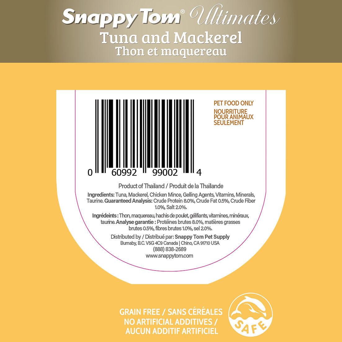 Snappy Tom Wet Cat Food Ultimates Tuna & Mackerel - 85g - Canned Cat Food - Snappy Tom - PetMax Canada