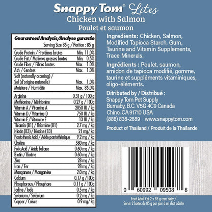 Snappy Tom Wet Cat Food Lites Chicken With Salmon - 85g - Canned Cat Food - Snappy Tom - PetMax Canada