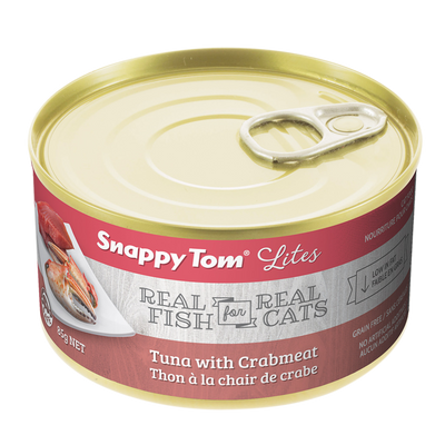 Snappy Tom Wet Cat Food Lites Tuna With Crabmeat  Canned Cat Food  | PetMax Canada