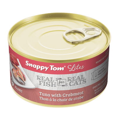 Snappy Tom Wet Cat Food Lites Tuna With Crabmeat - 85g - Canned Cat Food - Snappy Tom - PetMax Canada
