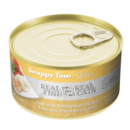 Snappy Tom Wet Cat Food Lites Tuna With Shrimp & Calamari - 85g - Canned Cat Food - Snappy Tom - PetMax Canada