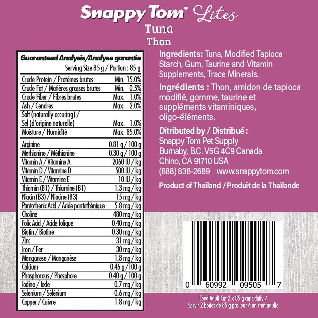 Snappy Tom Wet Cat Food Lites Tuna - 85g - Canned Cat Food - Snappy Tom - PetMax Canada
