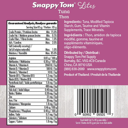 Snappy Tom Wet Cat Food Lites Tuna - 85g - Canned Cat Food - Snappy Tom - PetMax Canada