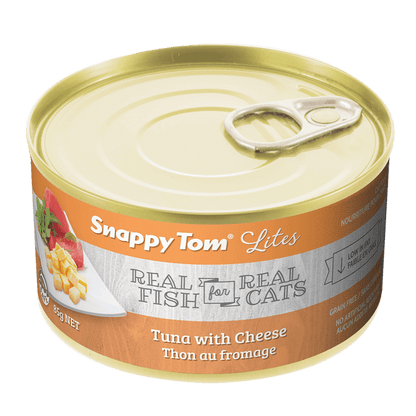 Snappy Tom Wet Cat Food Lites Tuna With Cheese - 85g - Canned Cat Food - Snappy Tom - PetMax Canada