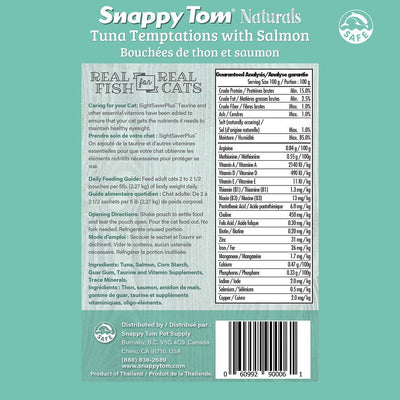 Snappy Tom Wet Cat Food Natural Pouches Tuna Temptations With Salmon - 100g - Canned Cat Food - Snappy Tom - PetMax Canada