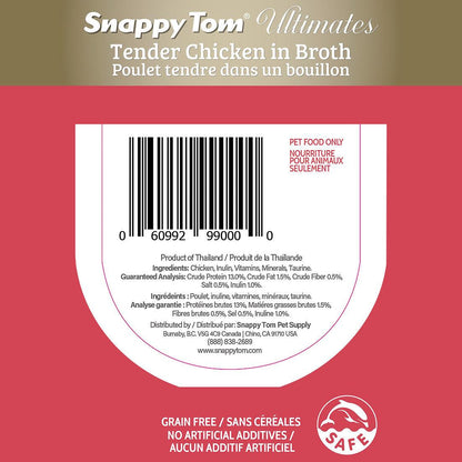 Snappy Tom Wet Cat Food Ultimates Tender Chicken In Broth - 85g - Canned Cat Food - Snappy Tom - PetMax Canada