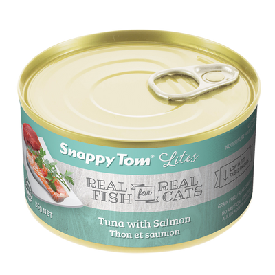 Snappy Tom Wet Cat Food Lites Tuna With Salmon  Canned Cat Food  | PetMax Canada