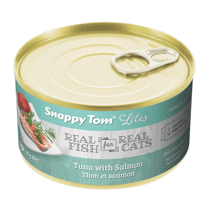 Snappy Tom Wet Cat Food Lites Tuna With Salmon - 85g - Canned Cat Food - Snappy Tom - PetMax Canada