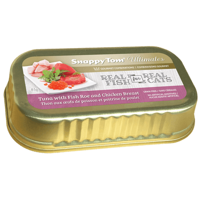 Snappy Tom Wet Cat Food Ultimates Tuna With Fish Roe Chicken Breast - 85g - Canned Cat Food - Snappy Tom - PetMax Canada