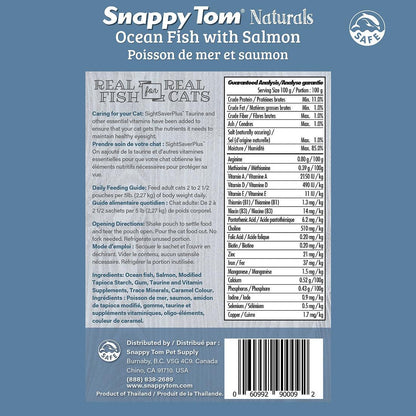 Snappy Tom Wet Cat Food Natural Pouches Ocean Fish Salmon - 100g - Canned Cat Food - Snappy Tom - PetMax Canada