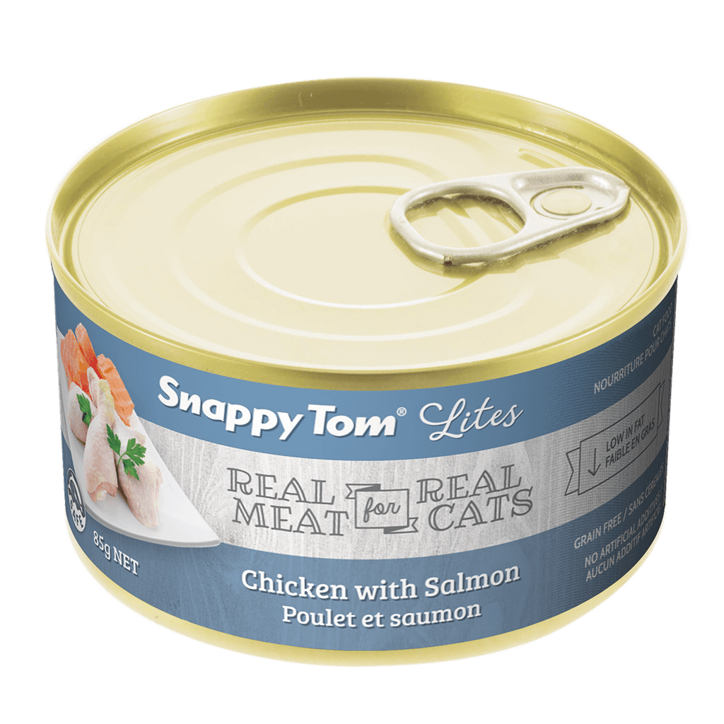 Snappy Tom Wet Cat Food Lites Chicken With Salmon  Canned Cat Food  | PetMax Canada