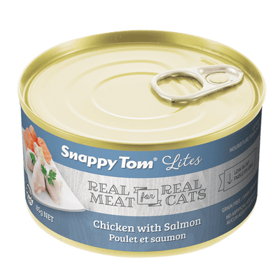 Snappy Tom Wet Cat Food Lites Chicken With Salmon - 85g - Canned Cat Food - Snappy Tom - PetMax Canada