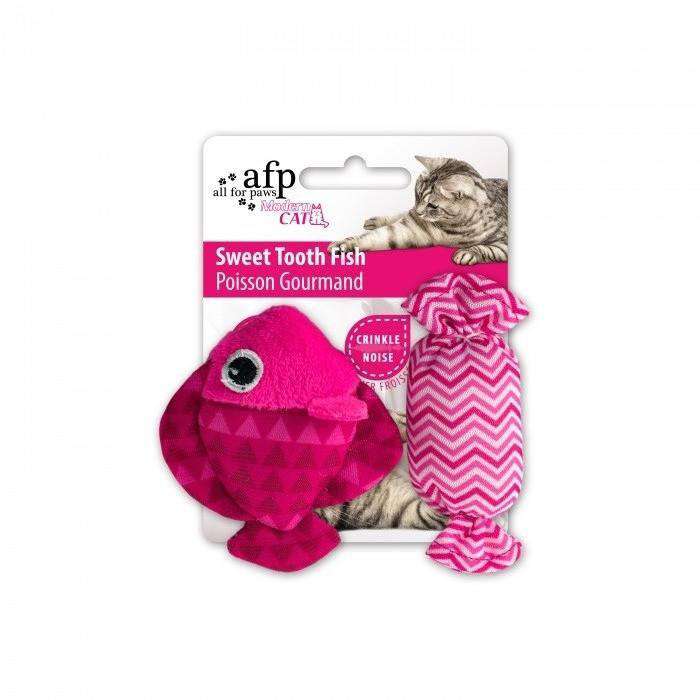 All For Paws Cat Toy Sweet Tooth Fish  Cat Toys  | PetMax Canada