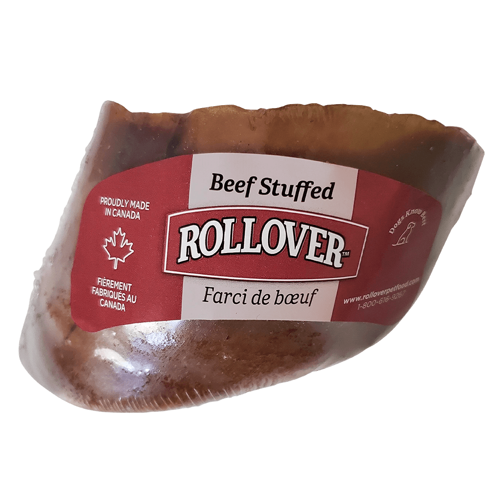 Rollover Stuffed Hoof Beef  Natural Chews  | PetMax Canada