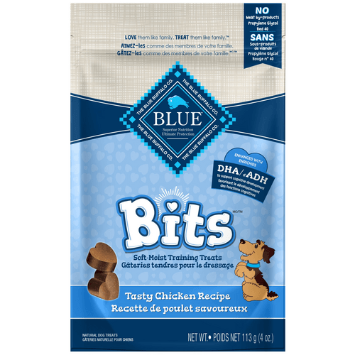 Blue Bits Dog Treats Soft Moist Chicken - 113g - Dog Treats - Blue Buffalo - PetMax Canada
