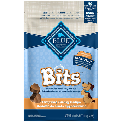Blue Bits Dog Treats Soft Moist Turkey  Dog Treats  | PetMax Canada