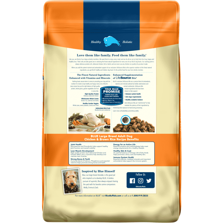 Blue Buffalo Life Protection Dog Food Large Breed Chicken & Rice  Dog Food  | PetMax Canada