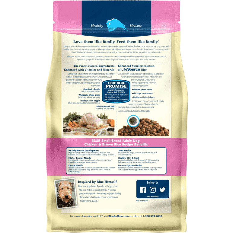 Blue Buffalo Life Protection Dog Food Small Breed Chicken & Rice  Dog Food  | PetMax Canada