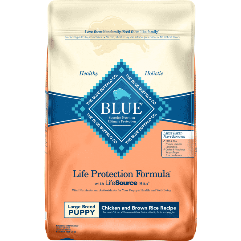 Blue Buffalo Life Protection Puppy Food Large Breed Chicken & Rice  Dog Food  | PetMax Canada