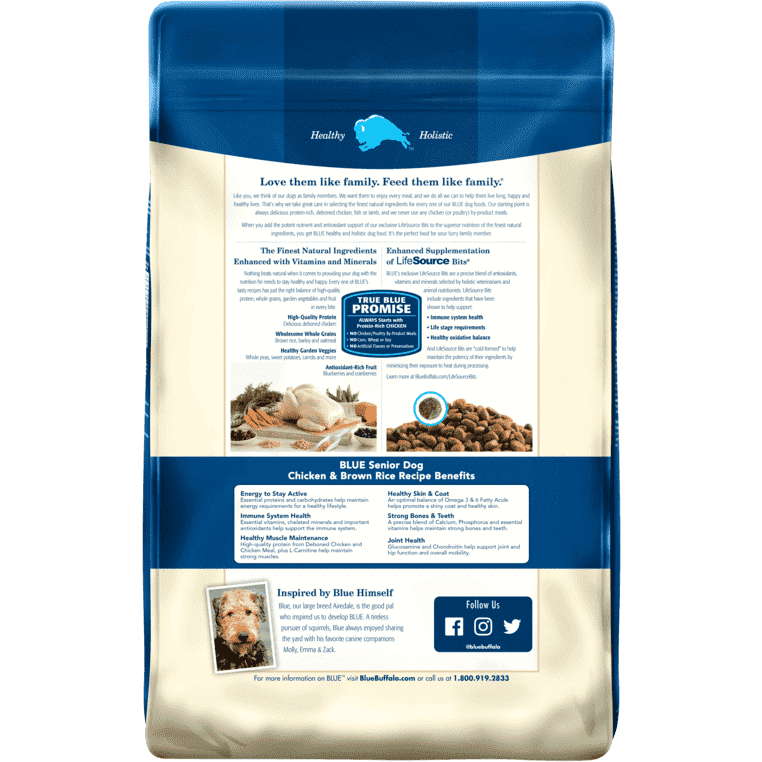 Blue Buffalo Life Protection Senior Dog Food  Dog Food  | PetMax Canada