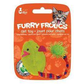 Furry Frolics Cat Toy Catnip Plush Mouse Green  Cat Toys  | PetMax Canada