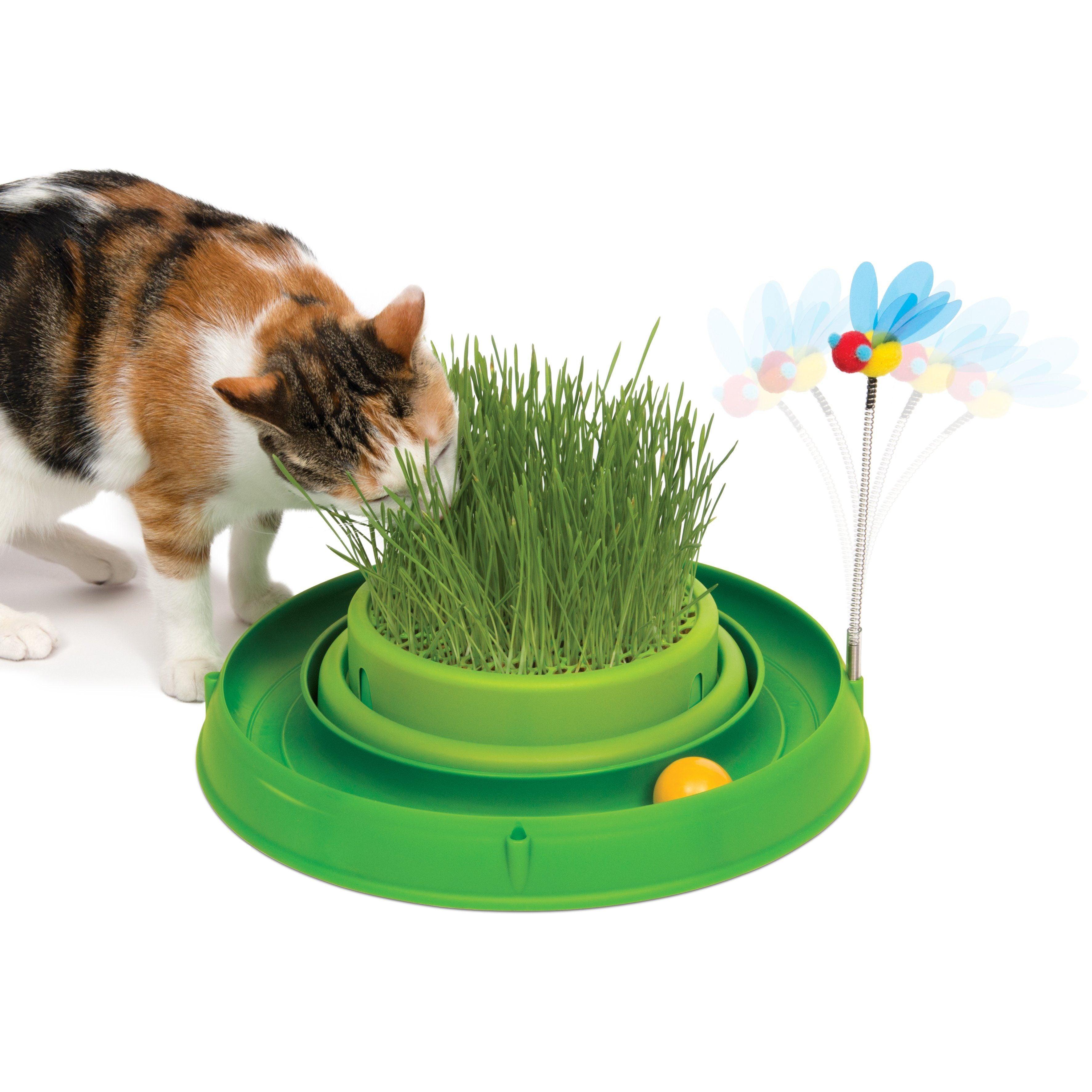 Catit Play Grass, Bee, And Ball - Green - Cat Toys - Catit - PetMax Canada