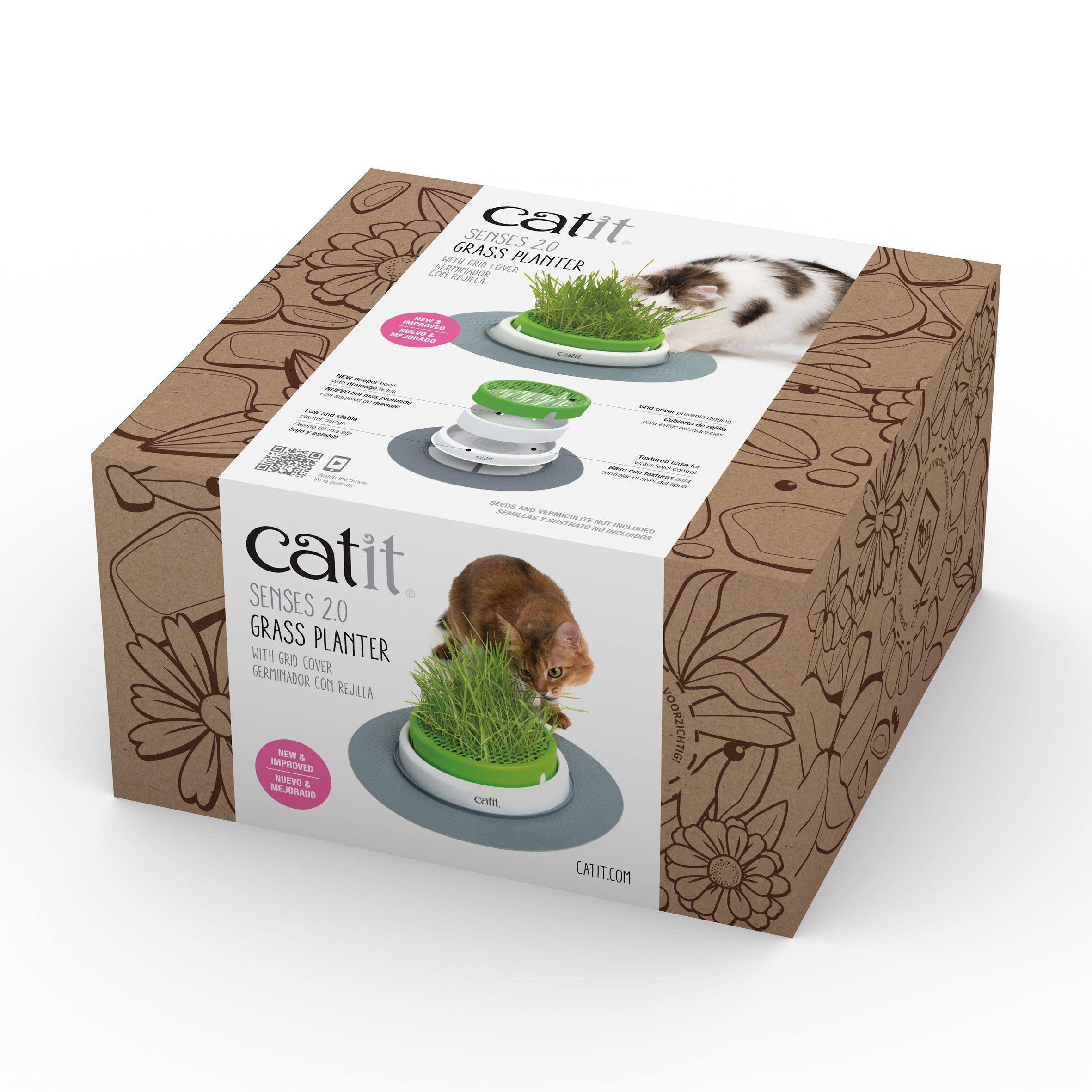 Catit Senses 2.0 Grass Planter - Grass Planter - Cat Toys - Catit - PetMax Canada
